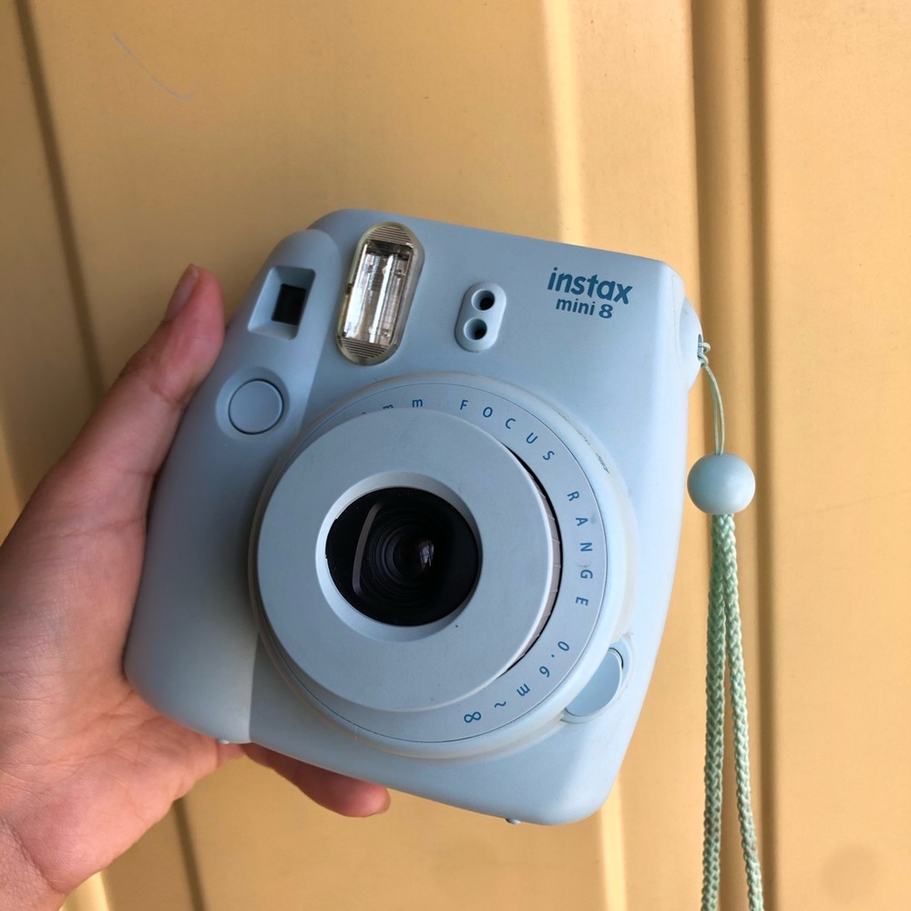 Pastel Blue Instax Mini 8 Polaroid Camera